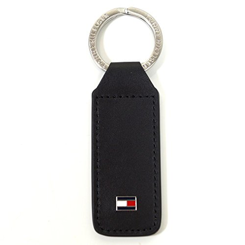 Tommy Hilfiger Eton Keyfob Schwarz AM0AM01991-002 Schlüsselanhänger Taschenanhänger Anhänger Schlüsselringanhänger