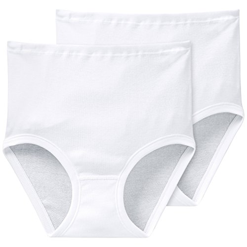 Schiesser Damen Taillenslips Starlet Taillenslip (2 Pack) Weiß (100-weiss) 46