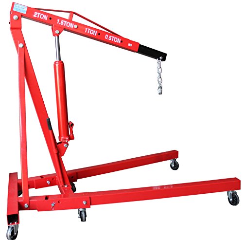 Profi Werkstattkran 2t Motorkran 2000kg Ladekran Motorheber Getriebekra Hebekran