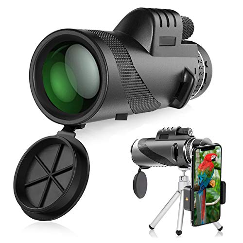 Monokulare Teleskope, innislink 12X50 Monokular Teleskop HD Fernglas wasserdicht stoßfest Fernrohr mit Handy Halterung & Stativ für Camping Vogelbeobachtung Reisen Jagd Fußballspiel Konzert Live
