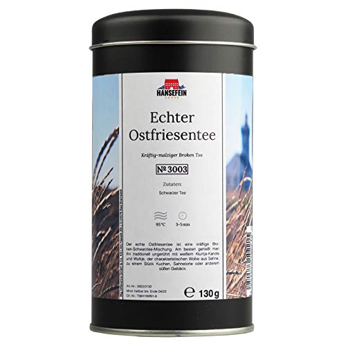 Hansefein Echter Ostfriesentee Schwarzer Tee Broken 130g in Aromadose
