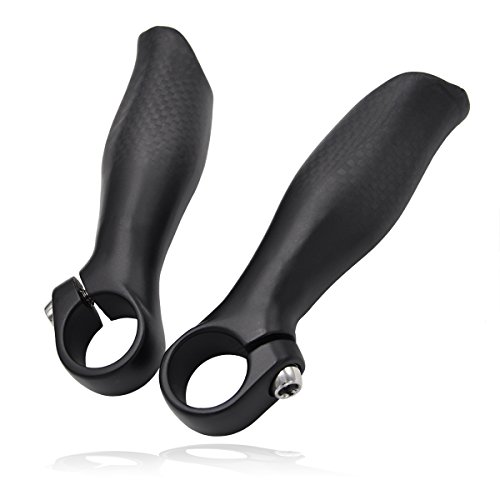 Labewin 1 Paar Ultraleichte Full Carbon Faser MTB Bike Fahrrad S Aux Lenker Griffe passen den menschlichen Körper