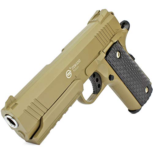 Softair Gun Airsoft Pistole + Munition | G25D. Profi Vollmetall | 20cm. Inkl. Magazin & 0,5 Joule