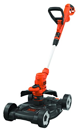 Black+Decker 3-in-1 Multi-Trimmer, Rasentrimmer, Kantenschneider, Rasenmäher (550W, E-Drive, 30 cm Schnittbreite, automatische Fadennachstellung, Einzelfaden 9m, ᴓ 1.6 mm) schwarz orange, ST5530CM