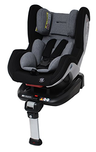 Osann 101-108-231 Reboard Kindersitz Fox Isofix - Gruppe 0+/1, 0-18 kg, 0 bis circa 4 Jahre, schwarz Melange