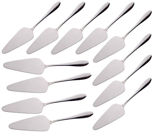 12 Stück Tortenheber-Kuchenheber Set Glänzend STAR-LINE Ideal für Kuchen Pizzas Obstkuchen Torten Edelstahl Tortenschaufel
