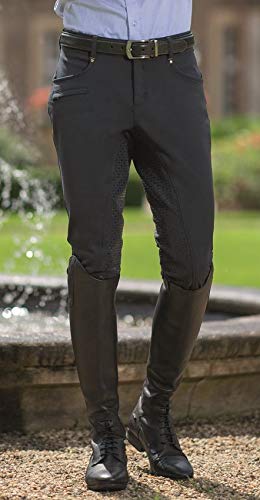 HKM Erwachsene Herren-Reithose-San Lorenzo-Silikon-Vollbesatz9602 graphit48 Hose, 9602 Graphit, 48