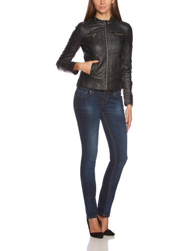 ONLY Damen Jacke BANDIT PU BIKER, Gr. 42, Schwarz (Black C-N10)