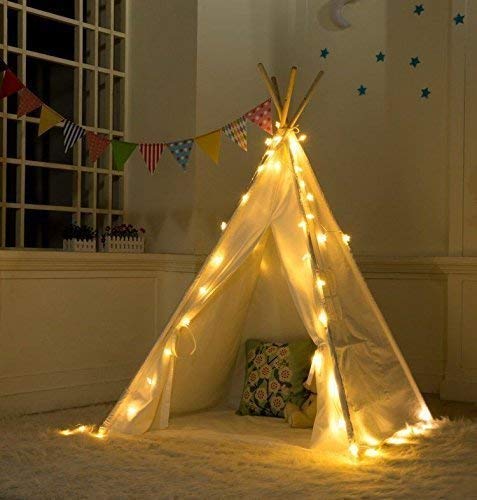 Vercico Fee Lichterketten Batterie Indoor Kinder Schlafzimmer Tipi Zelt Beleuchtung Dekoration LED Lichterketten für Kinder Tipi Zelt Kinder Spielen Camping Zelt Party Dekoration