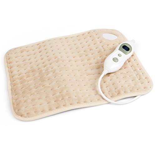 VIDABELLE VD-4992 Vidabelle Heizkissen in beige, Kuschelheizkissen mit 6 Heizstufen, elektrisches Heizkissen mit abschaltautomatik, Wärmekissen ist maschinenwaschbar