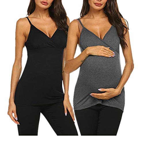 Unibelle Still-Shirt, Still-TOP, Umstandstop, Schwangerschaftsshirt Hellgrau L