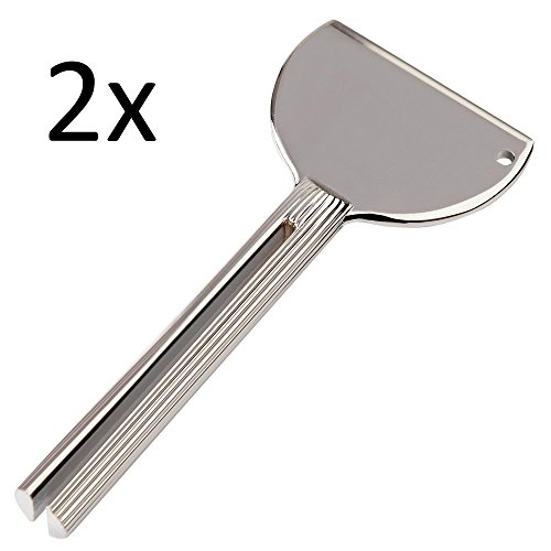 ECENCE 2X Haushaltshelfer Metall Tube-n Ausdrücker Tubenschlüssel Tubenpresse Tubenquetscher 31020207