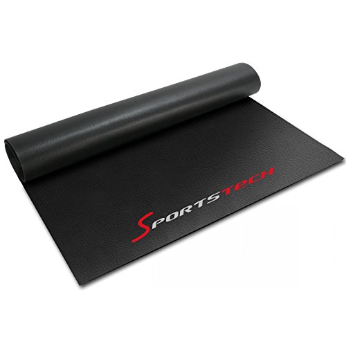 4-6 mm Bodenschutzmatte für Fitnessgeräte Heimtrainer – Sport Multifunktionsmatte, Fitnessmatte in schwarz für mehr Stabilität, schützt den Boden, Übungsmatte für Yoga, Pilates erhältlich in 4 Größen
