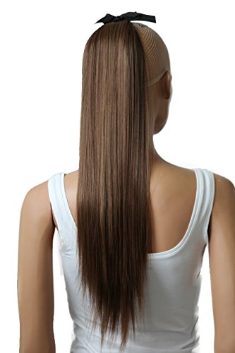 PRETTYSHOP Haarteil hairpiece Zopf Pferdeschwanz Haarverlängerung 60cm glatt diverse FarbenHC6