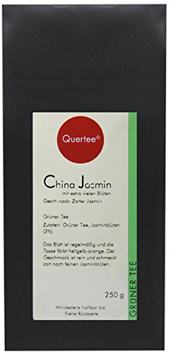 Quertee Grüner Tee - China Jasmin Tee mit extra vielen Blüten - 250 g, 1er Pack (1 x 250 g)