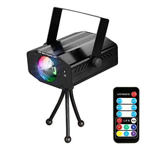 Partylicht LED Disco Lichteffekte Discolicht Partybeleuchtung mit Fernbedienung und Musiksteuerung - Spriak 7 Farben RGB Ozean Wellen Lichteffekte Bühnenbeleuchtung Discokugel Discolichter LED Lichter Lichteffekt Dj Licht für Disco Tanzfläche Haus Garden Kinder Geburtstag Party Hochzeit Karaoke Club Bar Halloween Xmas Weihnachten dekoration