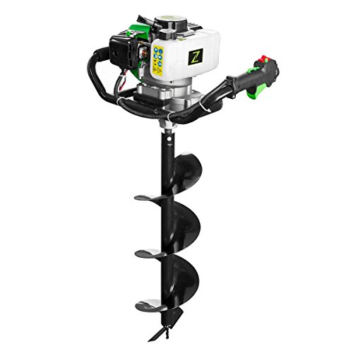 Zipper Erdbohrer ZI-ELB70 Pfahlbohrer Bohrgerät + Gratis 2 Bohrer