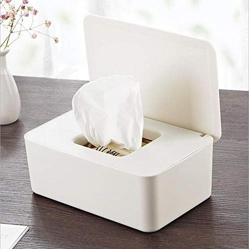 thelastplanet Baby Tücher Fall Baby Tücher Box Feuchttücherbox Baby Tücher Halter Baby Wipes Dispenser Mit Deckel Baby Frische Tücher Hält Die Tücher Frisch Wiederverschließbarem 19X12,3X7cm