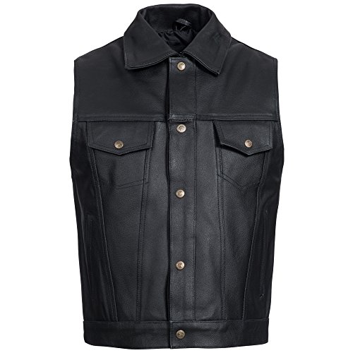 Lederweste Jeans Jacken Style Größe S