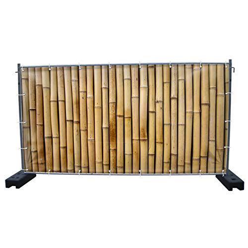340 x 173 cm | Bambus B1 Bauzaunbanner, Sichtschutz, Werbebanner, Festival Banner