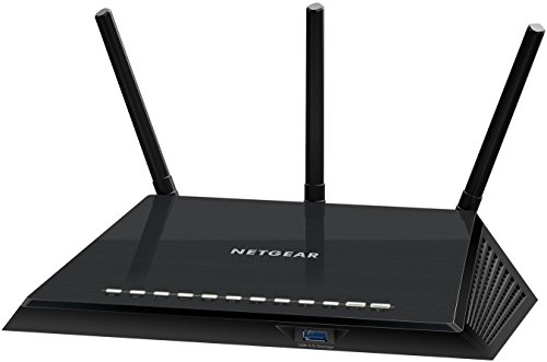 NETGEAR R6400-100PES AC1750 Wireless 802.11ac Dual-Band Gigabit Router (1750Mbit/s, USB 3.0, USB 2.0, Gigabit LAN-Ports) schwarz