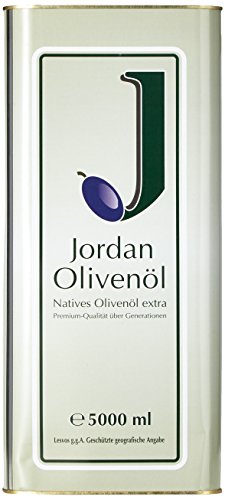 Jordan Olivenöl Natives extra - 5,00L Kanister, 1er Pack (1 x 5 l)