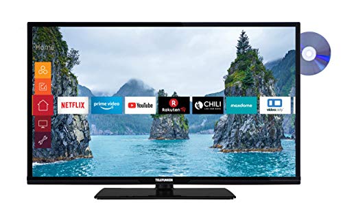 Telefunken XH32G511D 81 cm (32 Zoll) Fernseher (HD-Ready, Triple-Tuner, Smart TV, Prime Video, DVD-Player)
