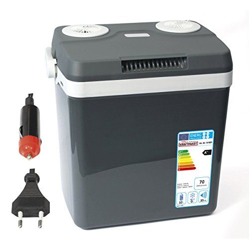 Dino KRAFTPAKET Kühlbox 12V 230V (WÄRMT & KÜHLT) HÖHE: 44cm Elektrische Kühlbox Warmhaltebox Thermoelektrische Thermobox für Auto Boot Camping,  A++ mit ECO-Modus