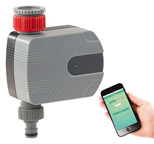 Royal Gardineer Gartenschlauch, Bluetooth: Bewässerungscomputer mit Bluetooth, App-Steuerung über Android und iOS (Bewässerungscomputer WLAN)