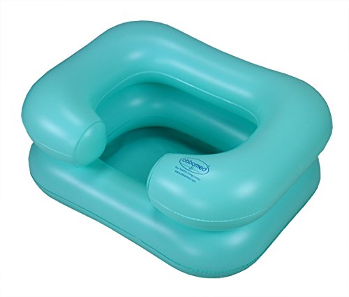 ObboMed HB-3000N Sicherheitsventil Aufblasbares Kopfwaschwanne und Haarwaschwanne, mit Ablaufschlauch - 56 x 46 x 22 cm