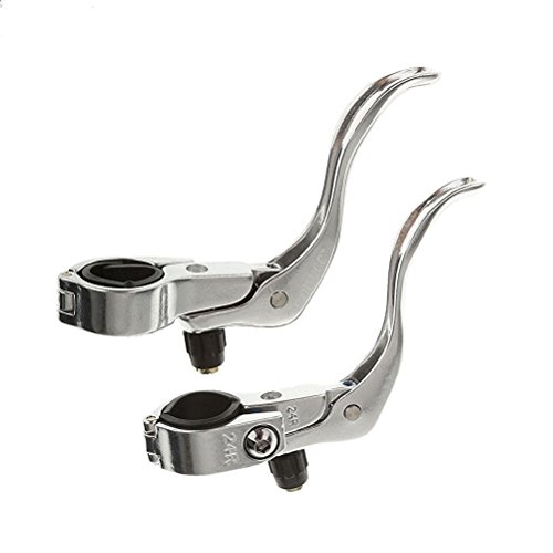 LUOEM Fahrrad Bremshebel Fit 22,2 mm / 24mm (Silber)
