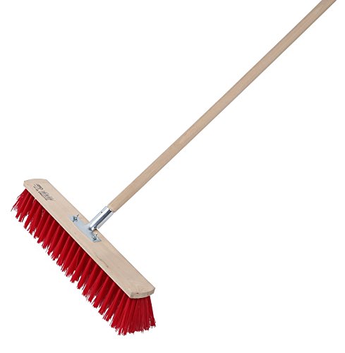 Straßenbesen Industriebesen Kehrbesen, wählbare Breiten (100 cm mit 150 cm Stiel)