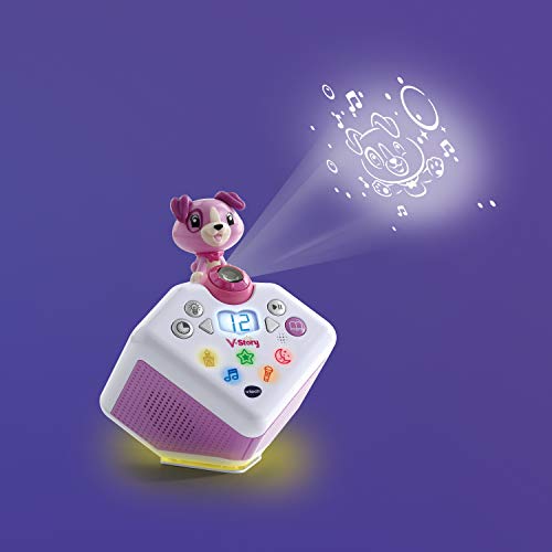 Vtech 80-608064 V-Story, die Hörspielbox pink, Musik-und Geschichtenbox, Mehrfarbig