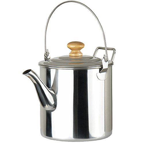 Lixada 2000ml Camping Pot Außen Edelstahl Teekessel Kaffee Kanne