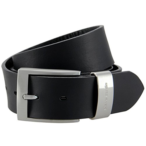 Ledergürtel Pierre Cardin, XXL bis BW150, im Stoffsäckchen, kostenlose Lieferung, schwarz 70007, BW130