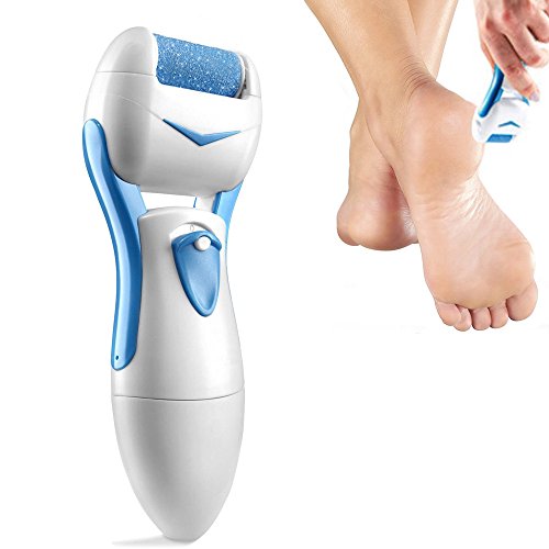 Wiederaufladbar Elektrischer Hornhautentferner Fuß-Kallus-Entferner ,Fußpflege Pediküre Fußroller Fußfeile Hornhautentfernung ,Wasserdicht, Extra Ersatzrolle (Hornhautentferner)