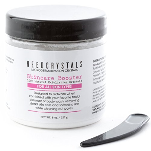 NeedCrystals Microdermabrasion Kristalle Weißes Aluminiumoxid Gesichtspeeling Körnung 120 Grit - 227 Gramm