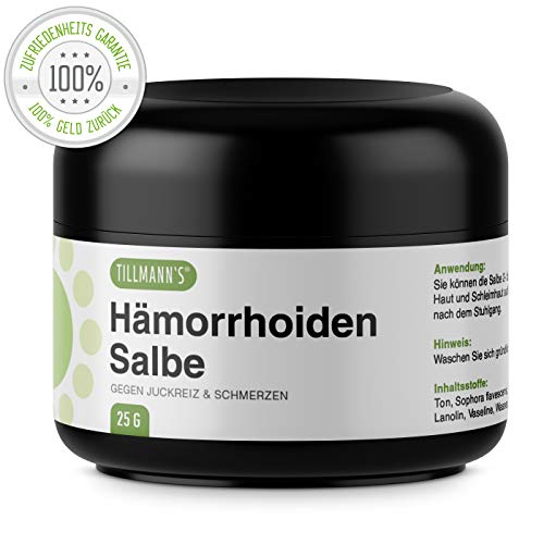 Hämorrhoiden Salbe | Effektive Linderung von Schmerzen, Juckreiz & Blutungen | Hämorrhoiden Creme in Premiumqualität von Tillmann’s Deutschland