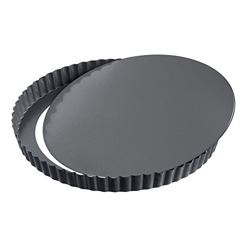 Kaiser La Forme Plus Quicheform, Ø 28 cm, Obstkuchenform, mit Hebeboden Wellenrand, Kairamic Antihaftbeschichtung, schnittfester, Emaille-Boden