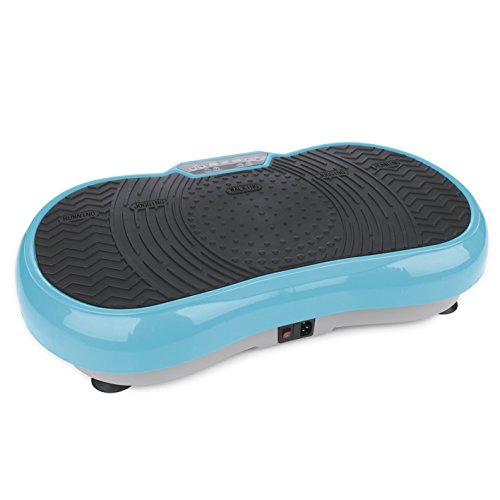 VITALmaxx 07125 Vibration Plate, Profi Vibrationsplatte inkl. Trainingsbänder, 99 Stufen Power Vibro Technologie, Profi Vibrationsgerät mit rutschsicherer Trainingsfläche, LCD Display & Fernbedienung