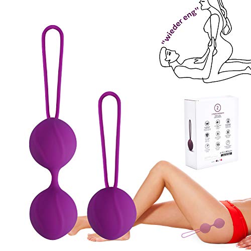 Kegel Balls Neu Beckenbodentrainer Kugeln 2er Set Medizinisches Silikon - Perfekt für Frauen zum Beckenbodentraining