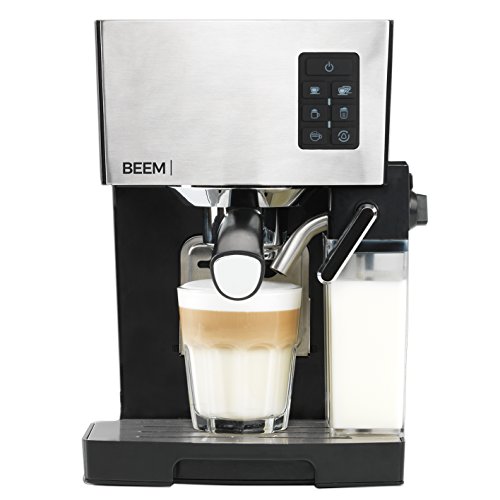 BEEM Espresso-Siebträgermaschine 1110SR - Elements of Coffee & Tea, 1450 W, 19 bar Pumpe, Milchaufschäumer, Edelstahl