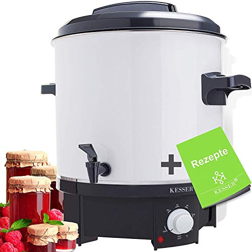 KESSER Einkochautomat 27 Liter | 1800 Watt | Temperatur von 30-100°C | Dauerbetrieb | Abschaltautomatik Einkochvollautomat, Heißgetränkeautomat, Glühweintopf