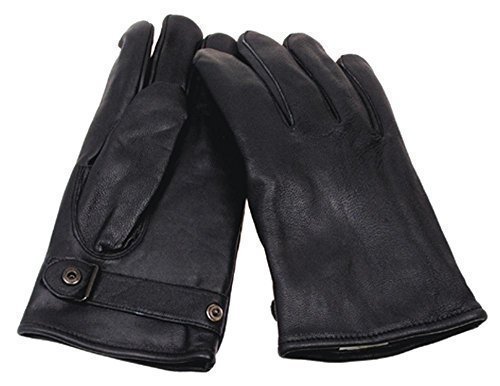 Bundeswehr Lederhandschuhe, gefüttert, schwarz, Größe XL