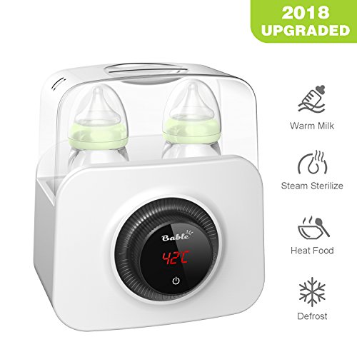 Bable Flaschenwärmer丨Sterilisator für Babyflaschen丨Babykostwärmer丨Multifunktionale Baby Flaschenwärmer mit Ernährungsschutz-Technologie and LCD Bildschirm