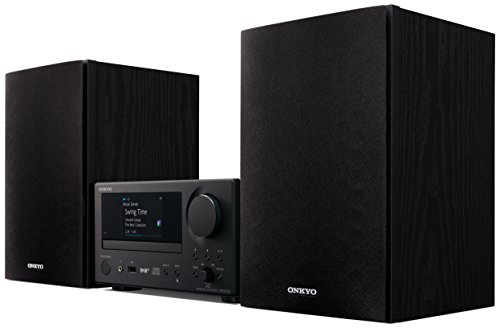 Onkyo Europe Electronics CS-N575D-BB Multiroom CD-Hi-Fi-System mit integrierter Chromecast-Technologie, Dual-WiFi, LAN, Spotify Connect schwarz