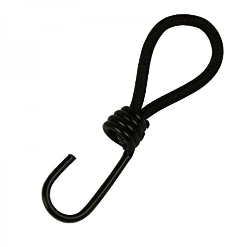 25 Stück Planenspanner 13cm Expander Spanner mit Spiralhaken Schlinge 130mm Ø 6mm schwarz Expanderschlinge