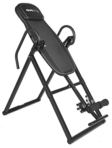 SportPlus Inversionsbank, Schwerkrafttrainer klappbar, Inversionstisch für zuhause, Rückentrainer mit 4 verschiedenen Inversionswinkel & freie Inversion, Nutzer bis 199cm & 135kg, Sicherheit geprüft