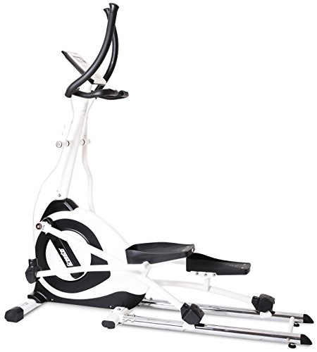SportPlus Crosstrainer Ergometer • Ellipsentrainer • wattgesteuertes Training • 19kg Schwungmasse • 24 motorgesteuerte Widerstandsstufen • APP-Steuerung & Google Street View • Sicherheit geprüft