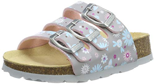 superfit Mädchen Fussbettpantoffel'' Pantoffeln, (Grau 20), 35 EU